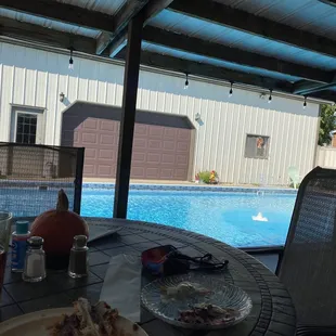 This was our view for dinner.