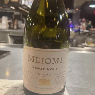 Meiomi -Pinot Noir a perfect night out.