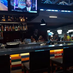 Pretty dead on Friday night happy hour. I sat at table so bartender Daniel would feel safe in his work space! He doesn't like me.