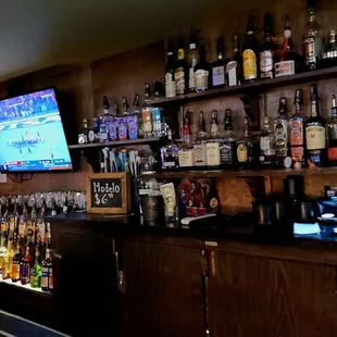a man at the bar