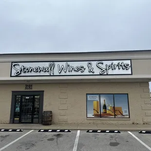 the front of the building