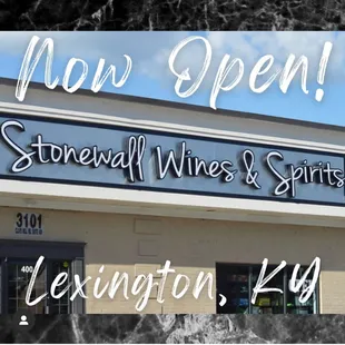 the front of a wine shop