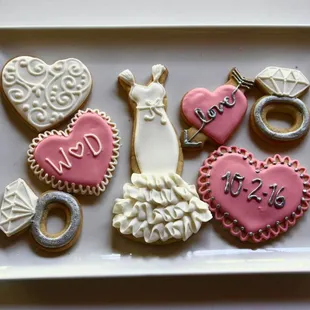 Catering-Custom Engagement Party Cookies