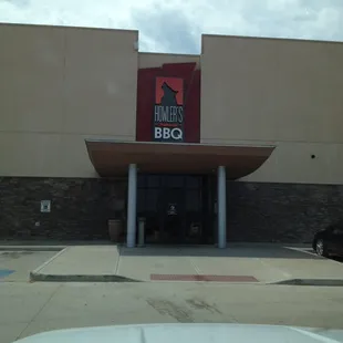 the front of the building