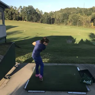 Natahlia practicing!