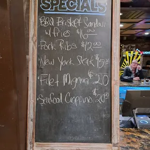 Specials on Tuesday 1/17/22