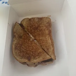 French Toast Pb&amp;j Sandwich. Refused to give us the side of fresh fruit.