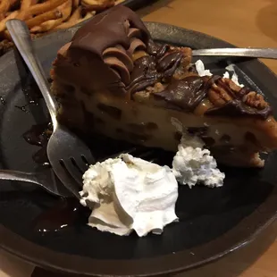 Turtle cheesecake! Perfect ending to the meal