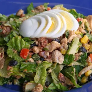 a salad with hard boiled eggs