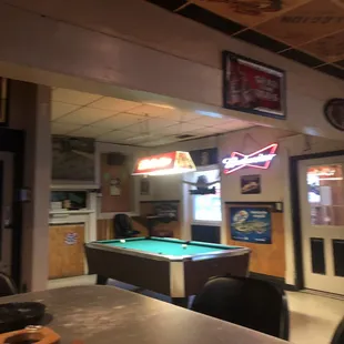 The pool table