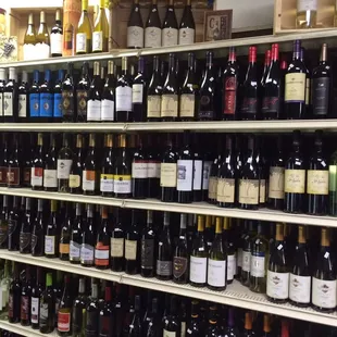 Wide wine selection