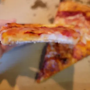 Dried out pizza