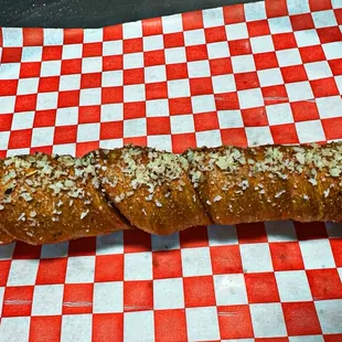 Stoney Dog (Pizza wrapped hot dog)