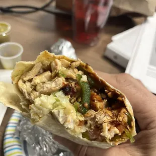 Cillerman Burrito with chicken