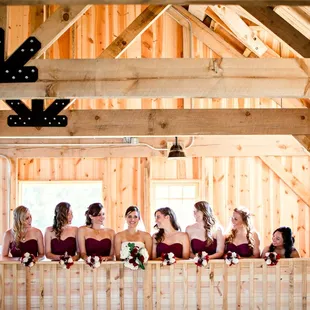 bride and bridesmaids
