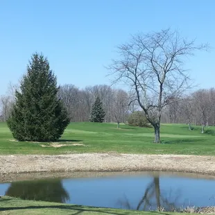 Looking out to 18th green