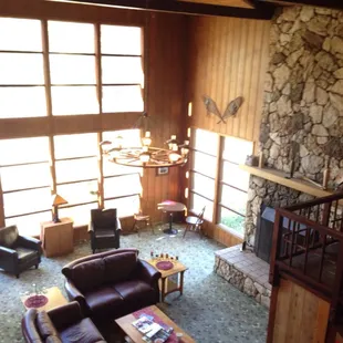 Der Eingang von oben