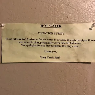 If you want hot water you have to wait, then when it arrives it's scalding.