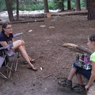 Our site, #18, backed up to the creek, very spacious. Very private site.