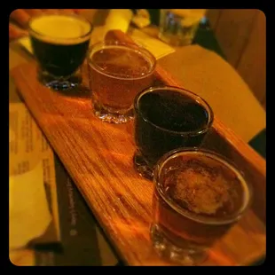 Beer Flight... choose 4 beers