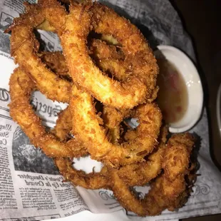 Coconut crusted onion rings