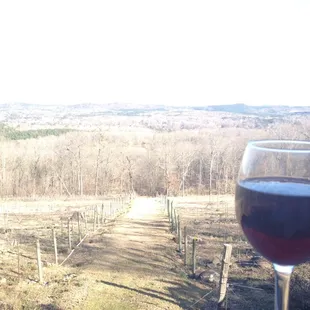 View from the gorgeous deck in the winter, it's even better in the spring or fall!