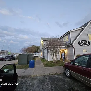 outside