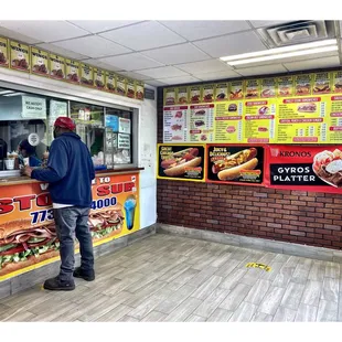 Inside.STONEY SUB. 84440 S.Stony Island. Chicago. To Order 7739784000.Open24/7 Cash Only .ATM inside.Take Out Delivery.