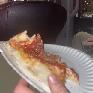 so disgusting. at least cook your pizza  i'm easy to please and that's bare minimum.