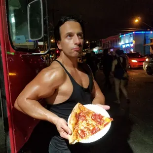 I was stony-faced when I ate this pizza