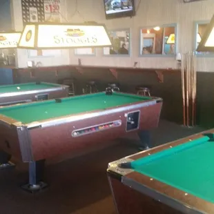 billiard tables