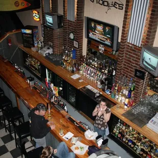 people sitting at a bar