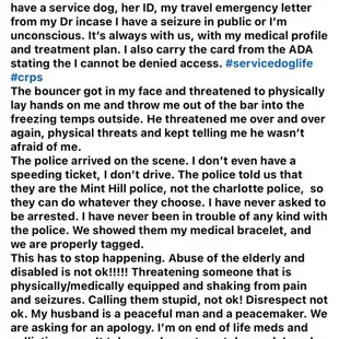 a text message from a customer