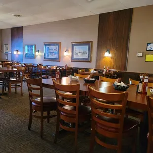 Restaurant interior, family dining side