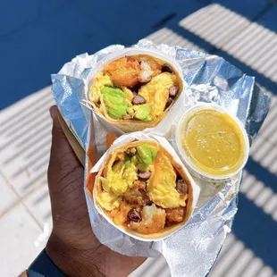 Vegan breakfast burrito