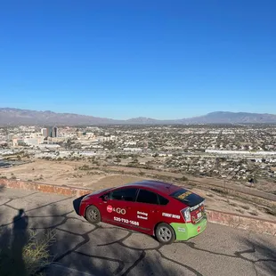 Out teaching where we can! Who can name this peak in Tucson?