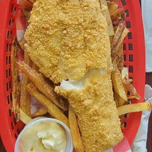 Haddock Basket.  Satisfying first experience during opening week in Sept. 2024
