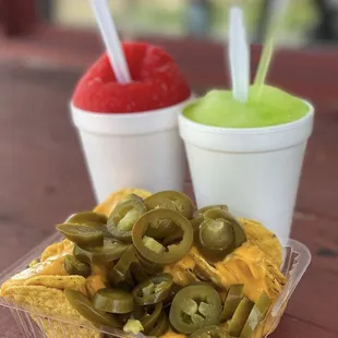 nachos and guacamole