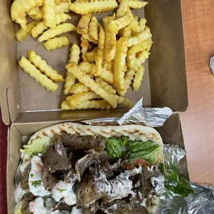 Great amount of food.