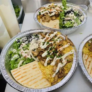 a variety of food items