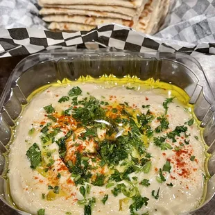 Hummus with Extra Pita