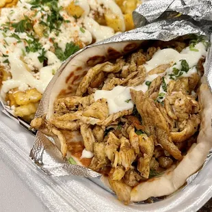 Shawarma Chicken Combo with Greek Fries
