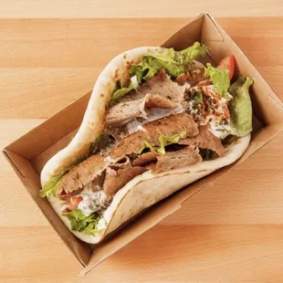 Traditional Gyro Sandwich