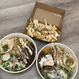 Gyro Plate Beef plate  Greek Fries