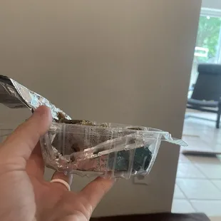 What the heck?!? This used to fill BOTH half&apos;s of the container, this is so sad.  They should call this a &quot;child gyro side&quot;