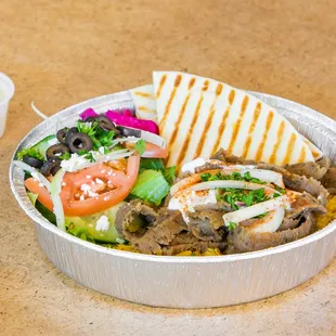 traditional gyros plate