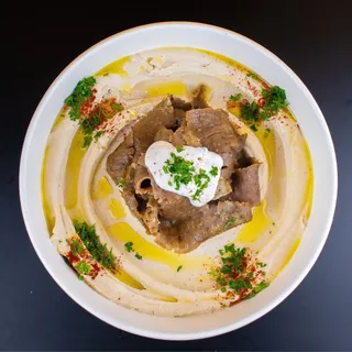 Hummus with Meat Plate