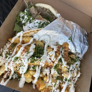 #1 Gyro with Greek fires
