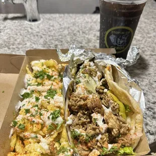 Shawarma Chicken Gyro with Greek Fries