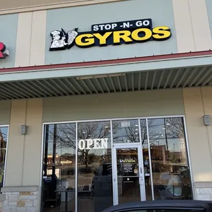 Front of restuarant